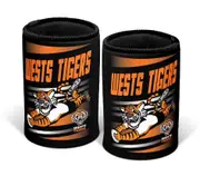 NRL Retro Stubby Can Cooler - West Tigers - Drink - Rubber Base