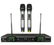 UHF True Diversity Cordless Microphone for Church Dual Wireless Performance Mike
