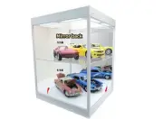 Display Show case Vitrine White Led Black Mirror 1/18 - T9-69929 TRIPLE9