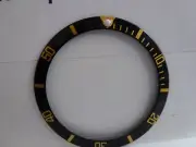 ROLEX ORIGINAL SUBMARINER GOLD STEEL BEZEL INSERT REF. 16803 Vintage old