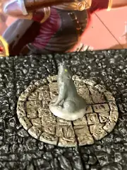 Gray Howling Wolf painted miniature Dungeons & Dragons D&D timber animal druid