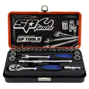 SP Tools 23pc 1/4" Drive 12pt Metric / SAE Socket Set