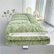 [YXCMD] Portable Japanese Futon Floor Mattress Soft Japanese Tatami Mattress, Double/Quilted/Single Futon Mattress，Portable Roll Up Mattress Folding Sleeping Bed Pad(C,59x79in (150x200cm))