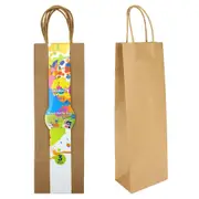 Brown Kraft Paper Bottle Bags 35cm x 11.5cm x 7.5cm (Pack of 3)