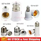 B22 To E27 Light Socket Adapter E27-E14 / E14-E27 / E27-MR16 / E40 Lamp Base AUS