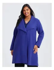 [Taking Shape] Morgan Boiled Wool Coat Ultramarine