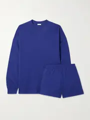 [Skin] Skin - Catalina Organic Pima Cotton-jersey Pajama Set - Bright blue - 2 2 Blue