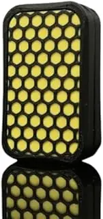 Creative 3D Honeycomb Fidget Slider Plastic Fidget Slider Toys Cool EDC Fidget Toys for Adults | Help Relieve Stress| Office Toy | Idea Gift (Dense Style Yellow)