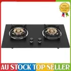 4.5KW Dual Burner Gas Stove 2800Pa 29.5in Frosted Glass Surface