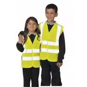 Junior Kids Hi Vis Viz Visibility Safety Vest Jacket Waistcoat Childrens