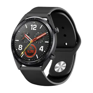 華為Watch GT手錶通用錶帶 單色反扣 矽膠 錶帶 華為手錶22mm華為錶帶GT2e 2pro GT2 GT3錶带