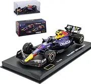 HTLNUZD 2024 New Bbuago 1/43 LVF1 RB19#11 Formula Alloy Racing Car for Las Vegas Site RedBull RB19#11Miniature Diecast Adult Vehicle Collection Model (Hardbound Edition)