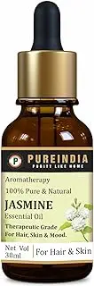 Pureindia Jasmine Essential Oil - for Skin, Hair Growth, Bathing, Pooja, Diffuser, Home Fragrance & Soap Making