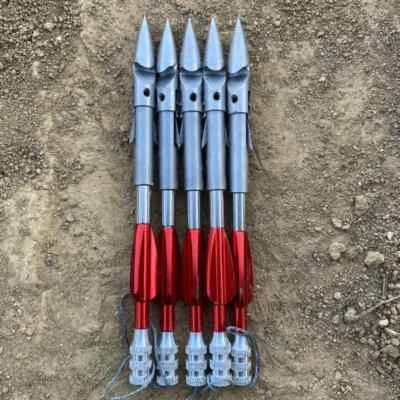 5pcs Stainless Steel Broadheads Arrowhead Bow Fishing Arrow Hunting Arrowhead