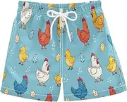 [RPLIFE] Swimming Clothes for Boys, Anti Chafe Swim Trunks Boys 2 T, Cute Chicks Colors Poses