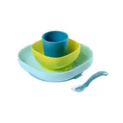 Beaba Silicone Suction Meal Set - Blue