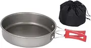 harayaa Frying Pan Nonstick, Cookware, Universal, Flat Bottomed Lightweight Saucepan Cooking Skillet for Picnic Camping Backpacking, 19.6 cmx4.6 cm