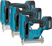 F30/422J/1022J Brushless Electric Nail Gun Frame Nailer Tacker Furniture Staple Gun Woodworking Tool for 18V Battery(F30 Two Big Battery)