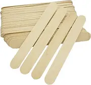 100 pcs Large Jumbo Wooden Craft Sticks,Multi-Purpose Ice Cream Sticks for Waxing, Craft Project, Tongue Depressor, Popsicle, Ice Cream Stick,Woodcraft, Paint Stirrer