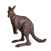 Mr Gecko Cast Iron Kangaroo Handcrafted Antique Rust Indoor/Outdoor Decor Statue