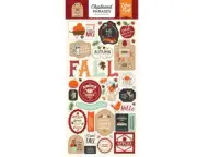 Echo Park Paper MY FAVORITE FALL 6x13 Sheet of Chipboard Phrases