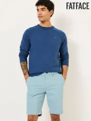 FatFace Mawes Light Blue Chino Shorts (E80235) | $102