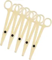 Healeved 5pcs Piercing Circular Forceps Piercing Clamps Piercing Pliers Joint Pliers Beige