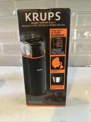 KRUPS Silent Vortex Electric Grinder for Spice, Dry Herbs and Coffee, 12-CupsNEW
