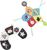 Prone Bed Pillows Black and White Educational Tummy Time Tummy Time Educational Plaything Colorful Polyester