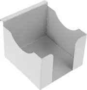 WEKAMOS Memo Pad Holder Compact Notepad Dispenser for Desktop Organization Multi Purpose Stationery Storage Box for Office and Home