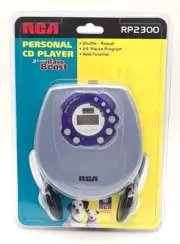 RCA Personal CD Player RP2300 2 Step Bass Boost Walkman New