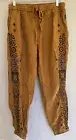 NWT Sundance Johnny Was Gold Embroidered “Marrakesh Jogger / Gemma Pant” M $225