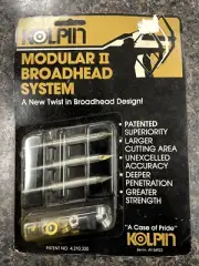 Kolpin Broadhead 3 Blade Modular II system 3 Pack, Archery, Hunting Accessories