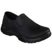 65719/BLK Skechers, Relaxed Fit Rovato Masego Mens Slip On Loafers