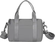 Mini Gym Bag for Women Small Sling Bag for Cute Travel Duffle Bag Workout Sport Crossbody Bag Personal Item Bag, Grey, Mini Gym Bag