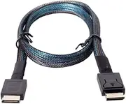 ChenYang OCuLink PCIe PCI-Express 4.0 SFF-8611 4i Male to SFF-8611 Male Data Extension Cable 50cm for eGPU GPD Win Max2 External Graphics Card & SSD