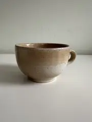 Vintage Gres Du Marais France Stoneware Pottery Cafe Au Lait Soup Mug Cup