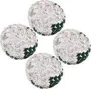 [GANAZONO] 4pcs Bling Rhinestone Strawberry Valve Stem Caps Durable Tire Dust Covers for Cars Trucks and Motorcycles Fashionable Sparkle Car Accessories