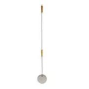 Pizza Peel with turning and sliding wooden grip - Move pizzas easily