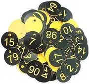 100Pcs Numbers Tags, Round Tags,Beehive Label Marker with Hole, Round Beehive Label Beekeeping Accessory, Number Plates Key Rings,Numbered Tag Classification Sign for Beekeeping Livestock Farming