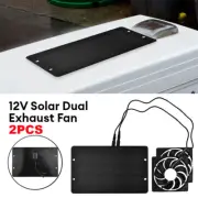 2PCS 10W IP65 Solar Powered Panel Exhaust Roof Attic Fan Air Ventilation Vent