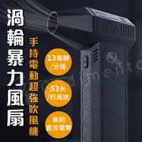 在飛比找松果購物優惠-X3強力渦輪暴力風扇 手持電動超強吹風機 戶外旅遊風扇 迷你