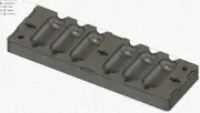 Cod Sinker / Deep Drop Weight Mold 1-1/2 LB ( 6 Cavity ) Aluminum CNC