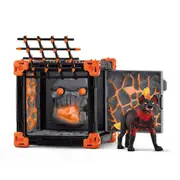 27pc Schleich BattleCave Lava Hyena Action Figure Kids Toy Fun Play Set 6-12y