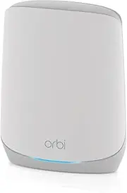 NETGEAR Orbi RBS760 WiFi 6 Mesh Add on Satellite, Adds up to 2,000sq ft, 11AX Tri-Band Mesh. Speeds up to 5.4Gbps, White
