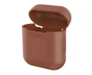 For AirPods 1st Gen Case, Silicone Protective Cover, Brown