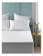 [Dreamaker] Bamboo Terry Waterproof Mattress Protector in White