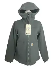 Carhartt Small Super Dux Rain Defender Sherpa Lined Jacket Gray Womens OJ5001
