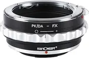 PK to FX Adapter,K&F Concept Lens Mount Adapter with Aperture Control Ring for Pentax K PKAF PK DA A Mount Lens to Fujifilm Fuji X FX Mirrorless Camera Body for Fuji XT2 XT20 XE3 XT1 X-T2