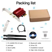 Lot of 100 AX3000 Wireless WiFi 6 PCI-E Card AX200 Bluetooth Adapter for Desktop